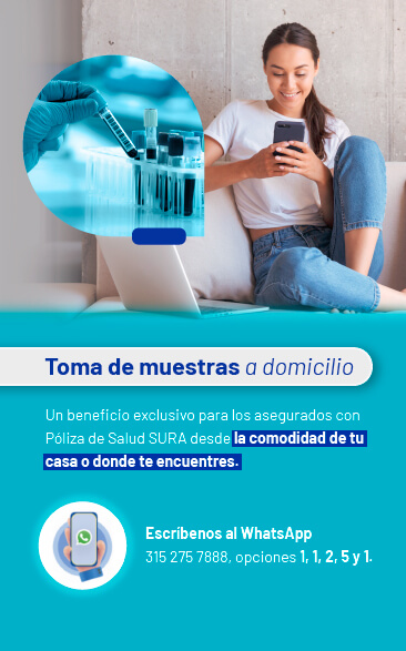 Toma de muestras a domicilio