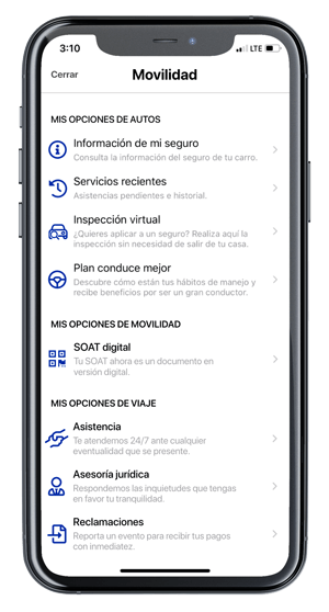 Mis opciones de viajes